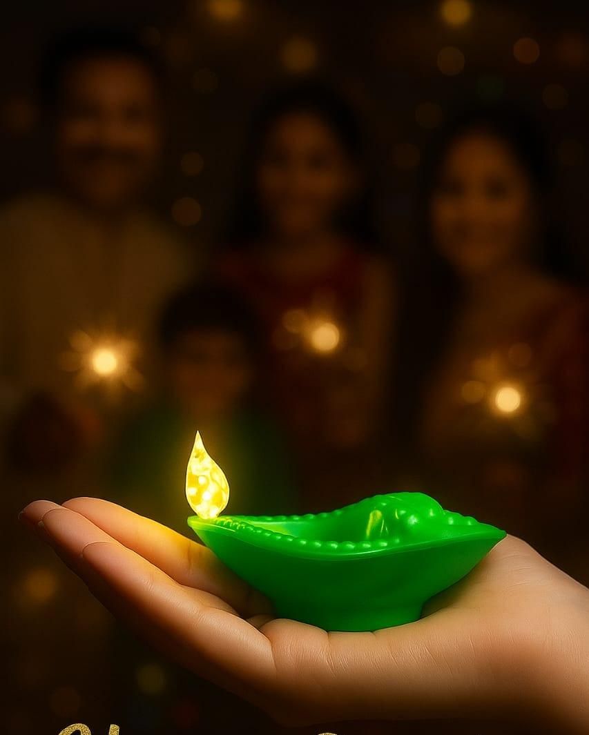 🌟 Water Sensor Diya Set – Electric LED Diyas (Shankh™)