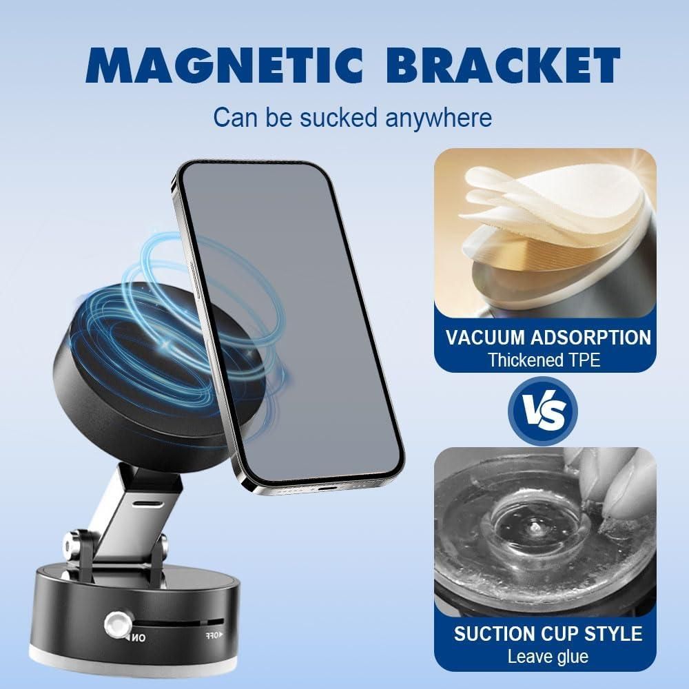 Vacuum Magnetic™ Suction Phone Holder