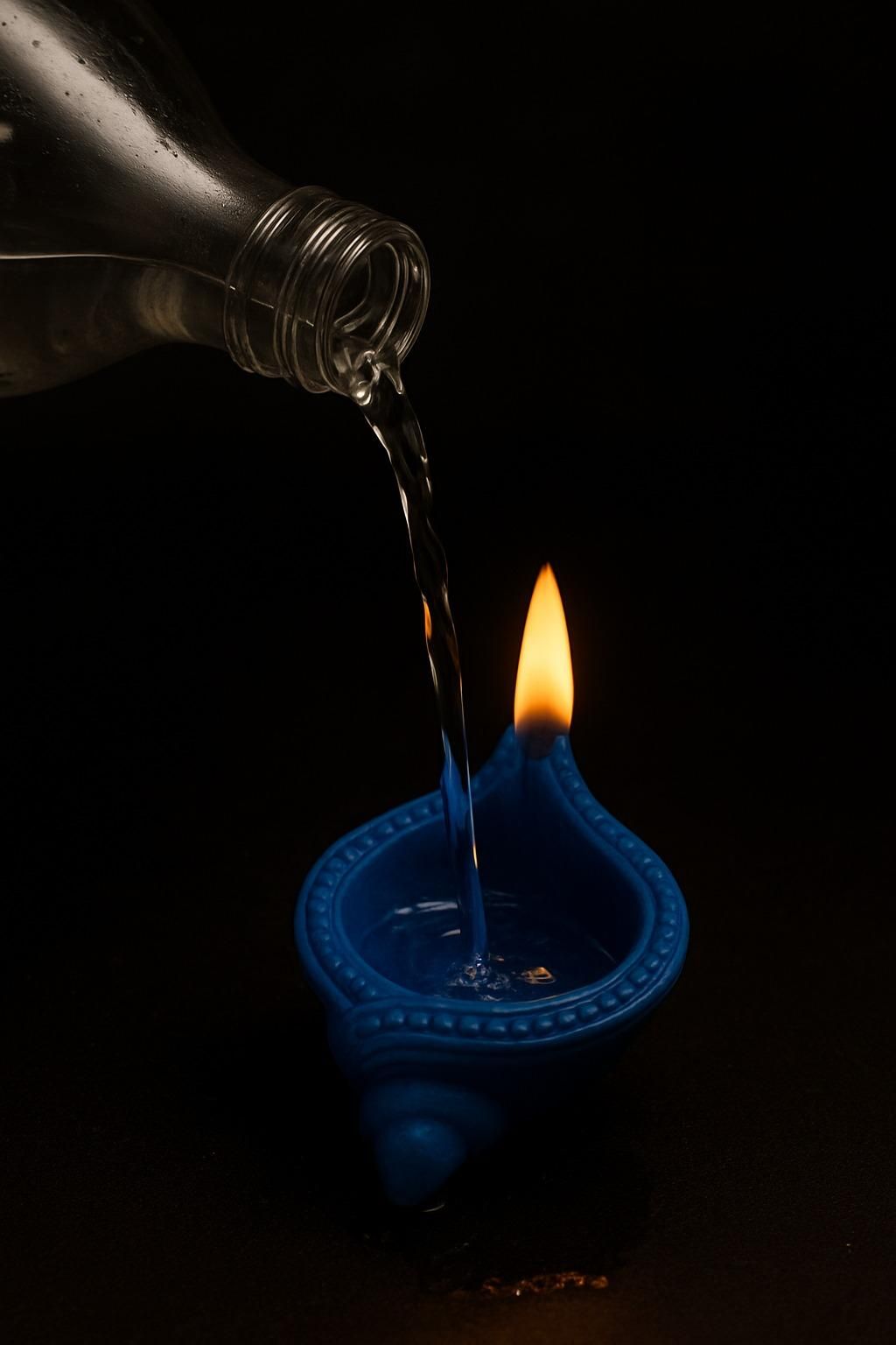 🌟 Water Sensor Diya Set – Electric LED Diyas (Shankh™)