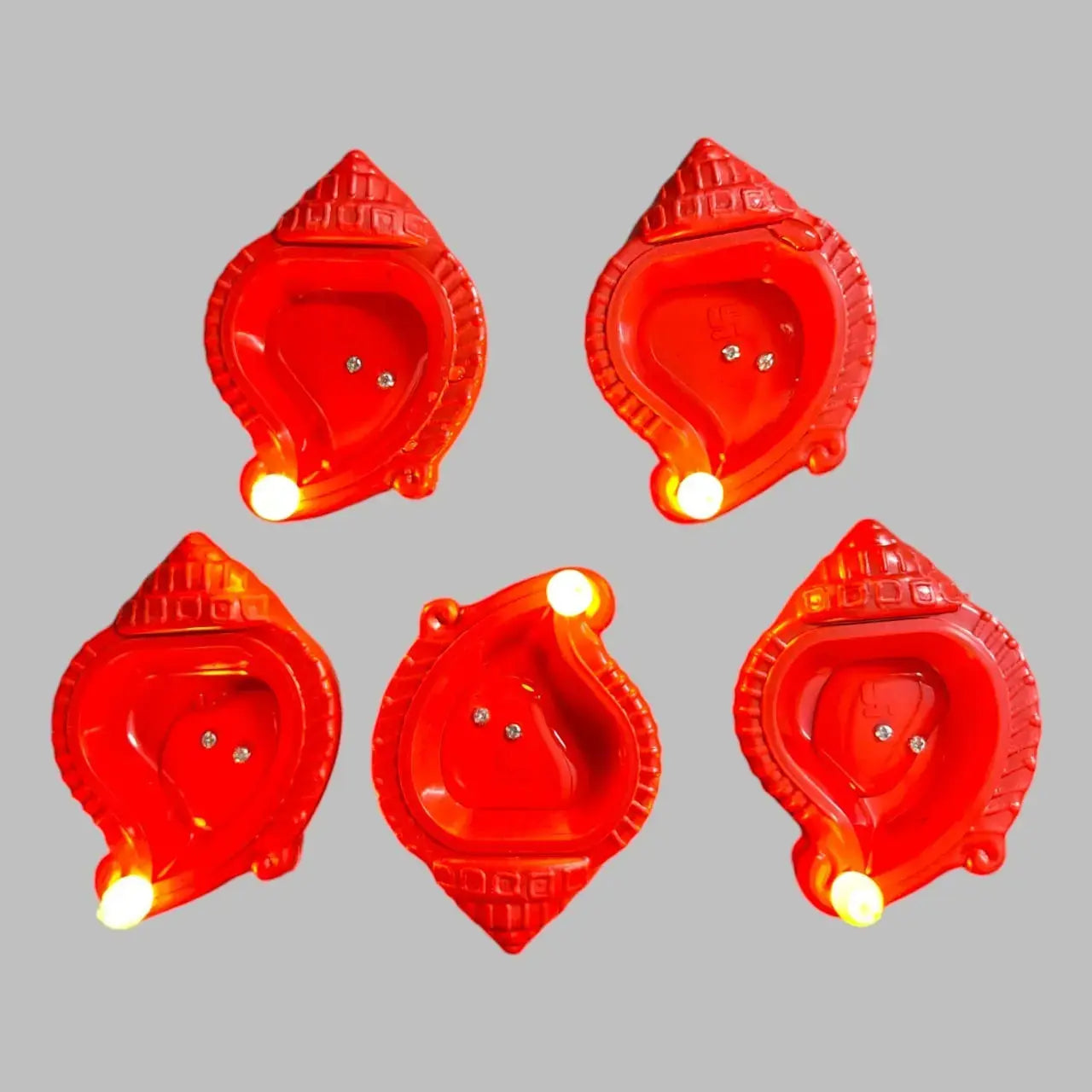 🌟 Water Sensor Diya Set – Electric LED Diyas (Shankh™)