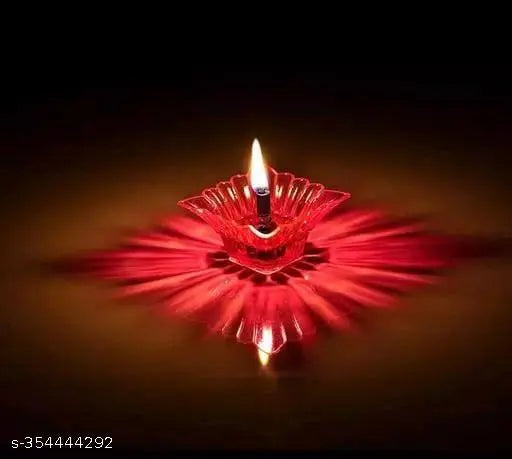 🌈 3D Reusable Reflective Shadow Colourful Water Sensor Diya