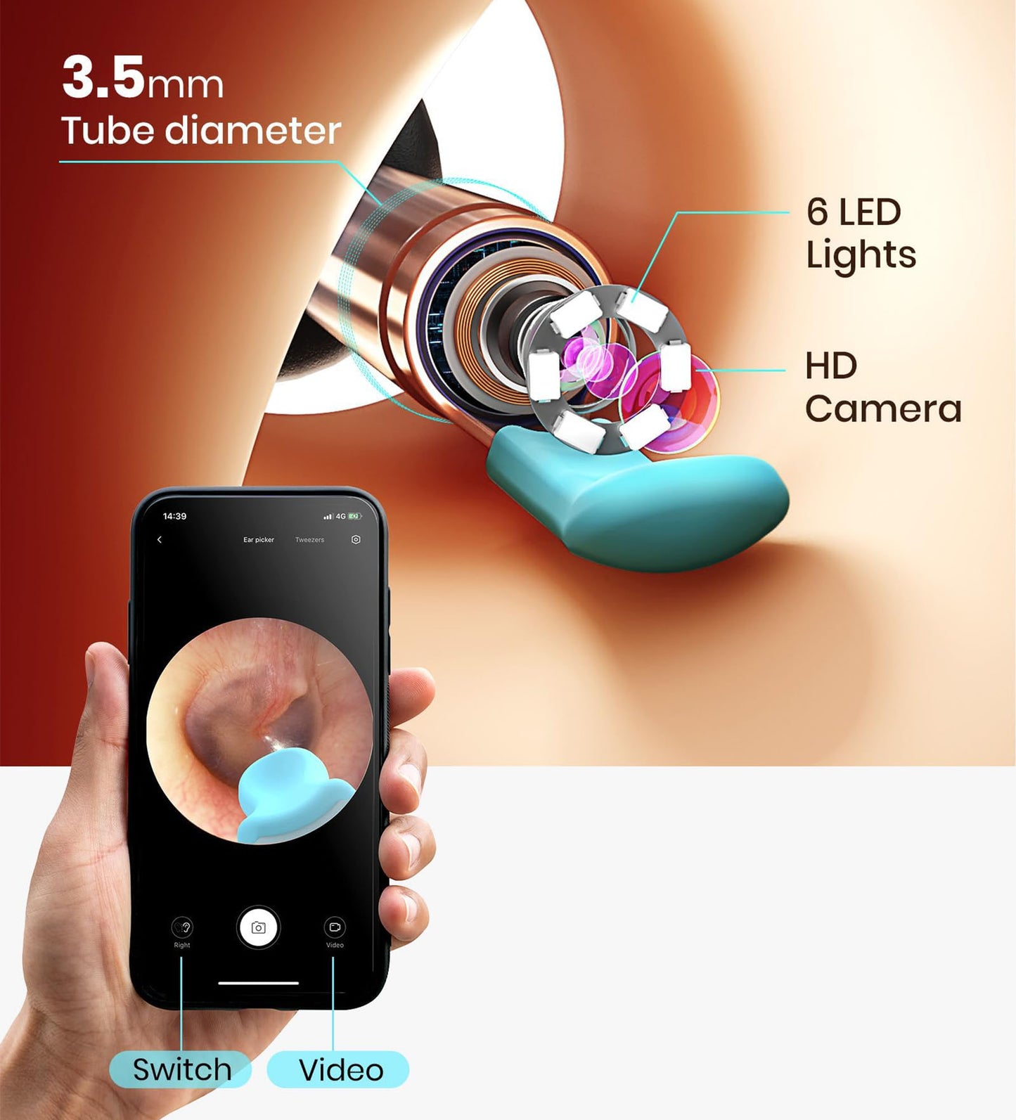 Smart Ear Waxx™ Cleaner With Camera HD | 1080P | 1Yr Warranty
